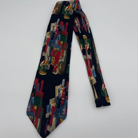 Picasso Collection Tie "Man with a Pipe 1915" Silk - Picture 3 of 8